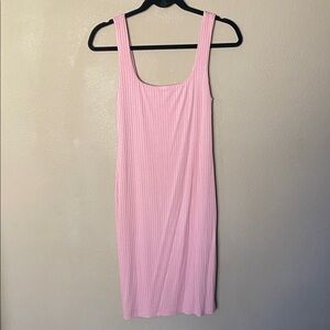 Lisa & Lucy Pink Sleeveless Ribbed Dress